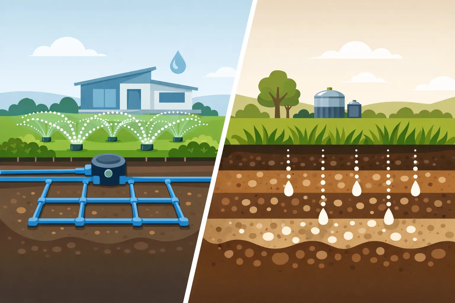 Reticulation System vs Soil Treatment Compared